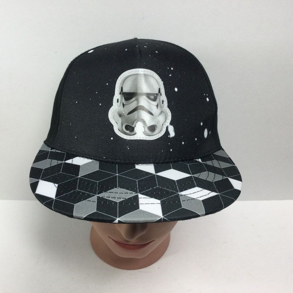 Star Wars Hat Youth Size Black Graphic Snapback Cap Stormtrooper‎